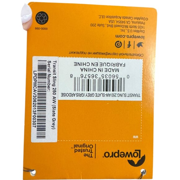 Lowepro Camera Bag Transit Sling Slate 250AW NEW NWT backpack - Picture 9 of 12